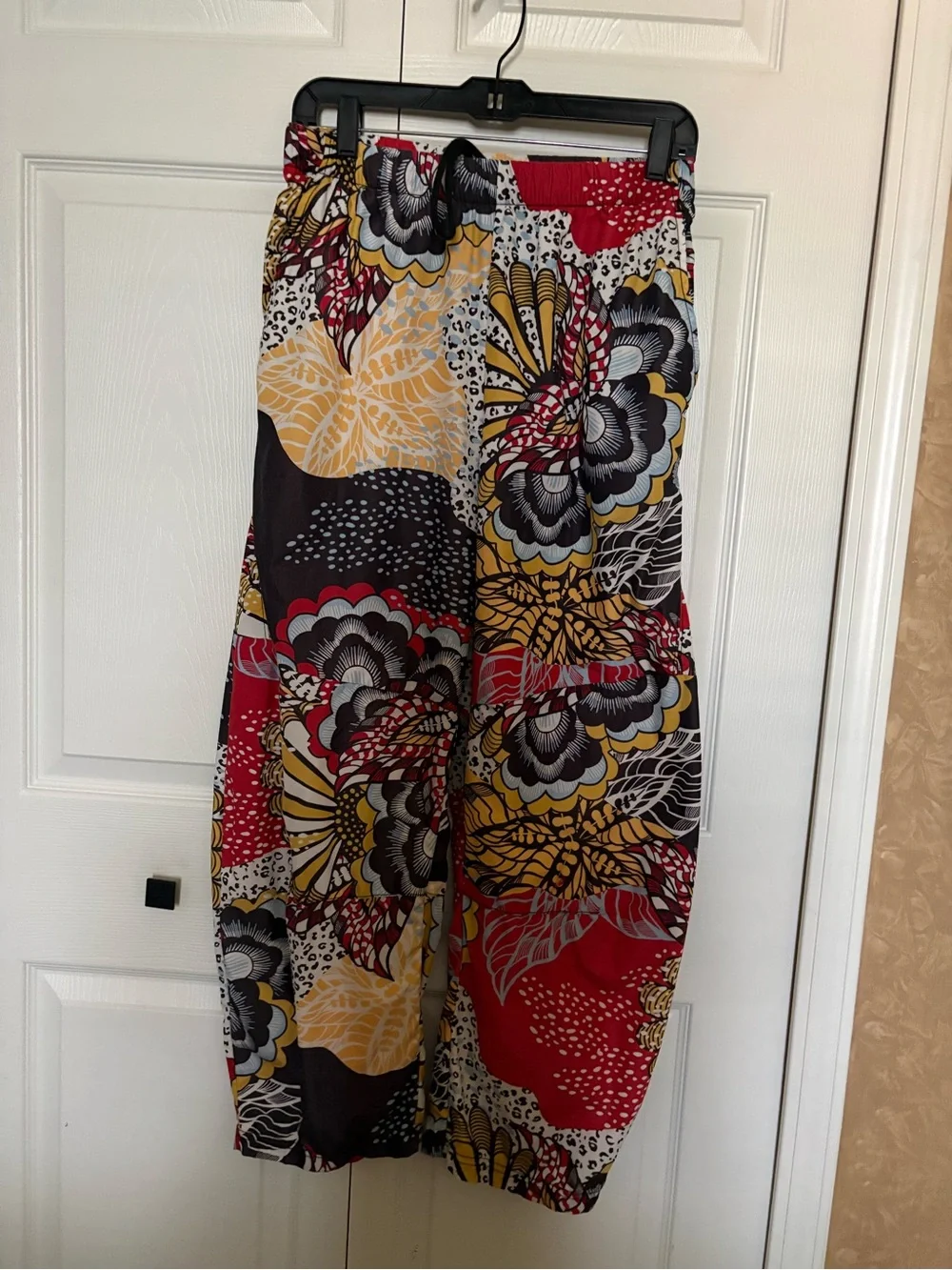 Free People Multicolor Floral Patchwork Wide Leg Pants - Picture 4 of 6